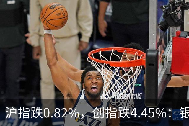 沪指跌0.82%，创指跌4.45%：银行股再度逆势大涨